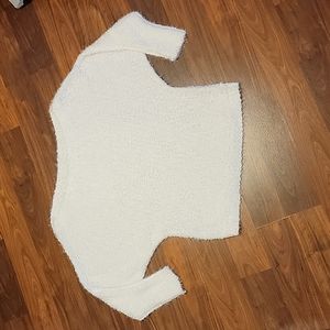 NWOT Off White Oversized Soft Fuzzy Off Shoulder Sweater XL